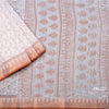 Chanderi Cotton White Printed Saree