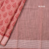 Chanderi Cotton Light Pink Printed Saree 03