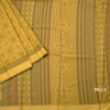 Chanderi Cotton Mustard Printed Saree