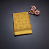 Chanderi Cotton Mustard Printed Saree