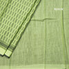 Chanderi Cotton Light Green Printed Saree 03