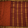 Kalyani Cotton Rust Orange Saree With Small Buttas And Zari Border