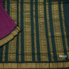 Kalyani Cotton Purple Saree With Small Buttas And Zari Border