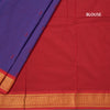 Kalyani Cotton Violet Saree With Small Buttas And Zari Border