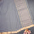 Mangalagiri Cotton Grey Striped Saree With Zari Border