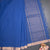 Mangalagiri Cotton Blue Striped Saree With Zari Border 02
