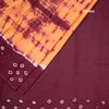 Sungudi Cotton Mustard Yellow Shibori Printed Saree With Blouse