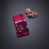 Sungudi Cotton Dark Pink Shibori Printed Saree With Blouse