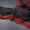 Dharwad Cotton Black Checked Saree