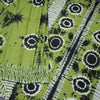 Mul Mul Cotton Parrot Green Shibori Printed Saree - Kumaran Silks