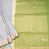 Semi Soft Silk Grey Zari Worked Saree 03