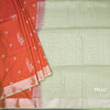 Semi Soft Silk Orange Zari Worked Saree 02