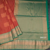 Semi Soft Silk Brick Red Zari Worked Saree