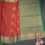 Semi Soft Silk Brick Red Zari Worked Saree