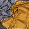 Semi Soft Silk Grey Zari Worked Saree 04