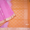 Semi Soft Silk Hot Pink Zari Worked Saree 04
