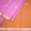 Semi Soft Silk Hot Pink Zari Worked Saree 04