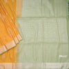 Semi Soft Silk Mango Yellow Zari Worked Saree