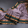 Semi Soft Silk Light Purple Zari Worked Saree