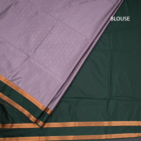 Semi Soft Silk Light Purple Zari Worked Saree