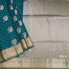 Semi Soft Silk Peacock Green Zari Worked Saree
