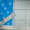 Semi Soft Silk Aqua Blue Zari Worked Saree