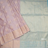 Semi Soft Silk Light Brown Zari Worked Saree 02
