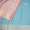 Semi Soft Silk Peach Zari Worked Saree 05
