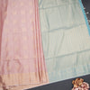 Semi Soft Silk Peach Zari Worked Saree 05