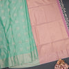 Semi Soft Silk Mint Green Zari Worked Saree 04