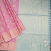 Semi Soft Silk Pink Zari Worked Saree