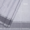 Gadwal Cotton Grey Zari Stripes Saree
