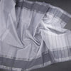 Gadwal Cotton Grey Zari Stripes Saree