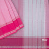 Gadwal Cotton Light Pink Zari Stripes Saree