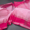 Gadwal Cotton Light Pink Zari Stripes Saree