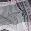 Gadwal Cotton Grey Plain Saree