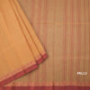 Bengal Cotton Sandal Saree With Thread Buttas