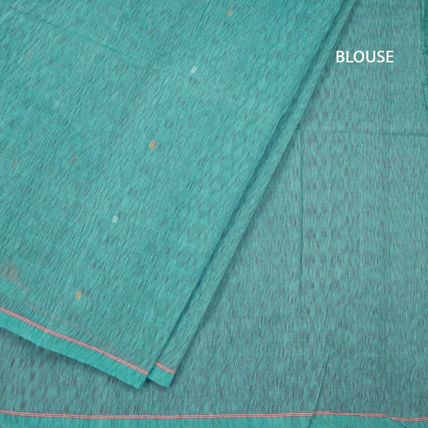 Bengal Cotton Green Saree With Thread Buttas