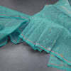 Bengal Cotton Green Saree With Thread Buttas