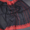 Bengal Cotton Black Saree With Thread Buttas