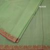 Bengal Cotton Pista Green Saree With Thread Buttas