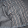Bengal Cotton Grey Saree With Thread Buttas