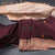 Poly Cotton Dark Maroon Saree With Mango Thread Buttas