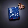 Mul Mul Cotton Dark Blue Printed Saree 03