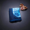 Mul Mul Cotton Dark Blue Printed Saree 04