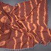 Mul Mul Cotton Cinnamon Brown Printed Saree 03