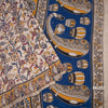 Kalamkari Cotton Cream Printed Saree 07