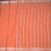 Semi Mysore Silk Peach Plain Saree And Zari Border