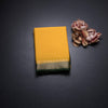 Semi Mysore Silk Mango Yellow Checked Saree And Zari Border