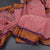 Chettinad Cotton Rose Pink Thread Work Saree